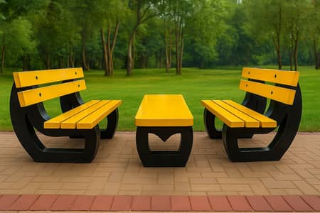 Concrete Outdoor Bench / Garden Cement Bench