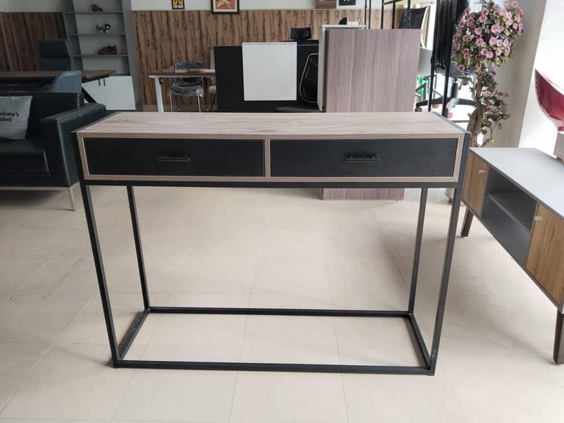 Console Table, Lobby Console Rack with Storage 3