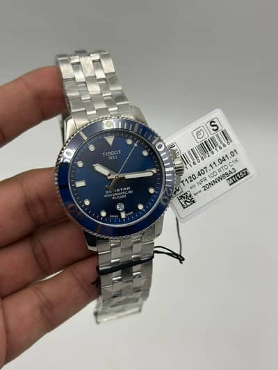 Tissot Seastar Powermatic 80 Swiss made stainless steel Men's