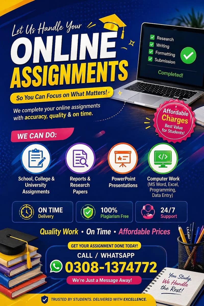Assignment Writing | Thesis | PPT Design 0