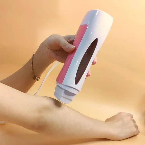 3-in-1 Wax Heating & Refill Kit: Manual Roller Wax Heater, Wax Paper & Strips