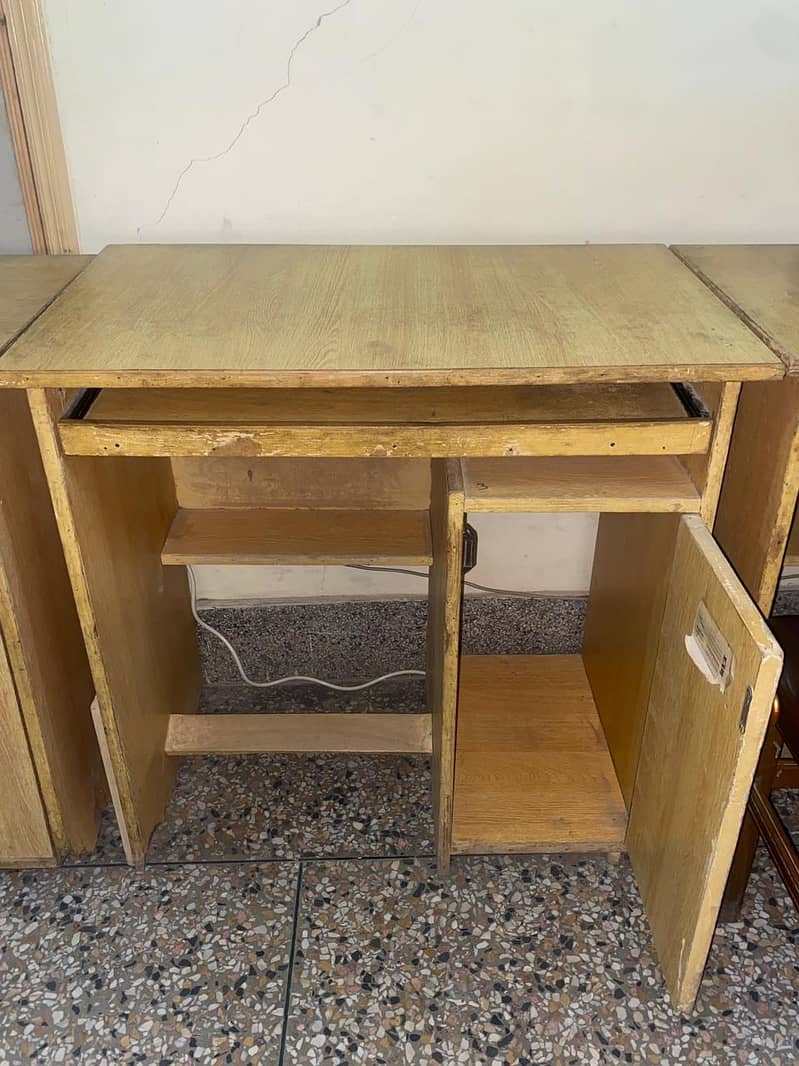 wooden computer or study table 0
