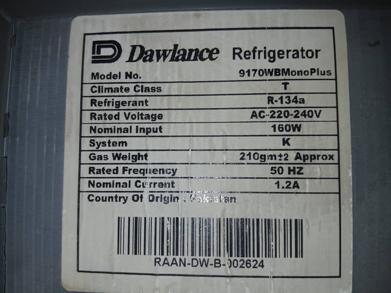 Refrigretor/Fridge 1