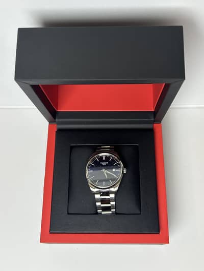 Tissot PR 100 Swiss Watch - Blue Dial | Full Box & Warranty Card
