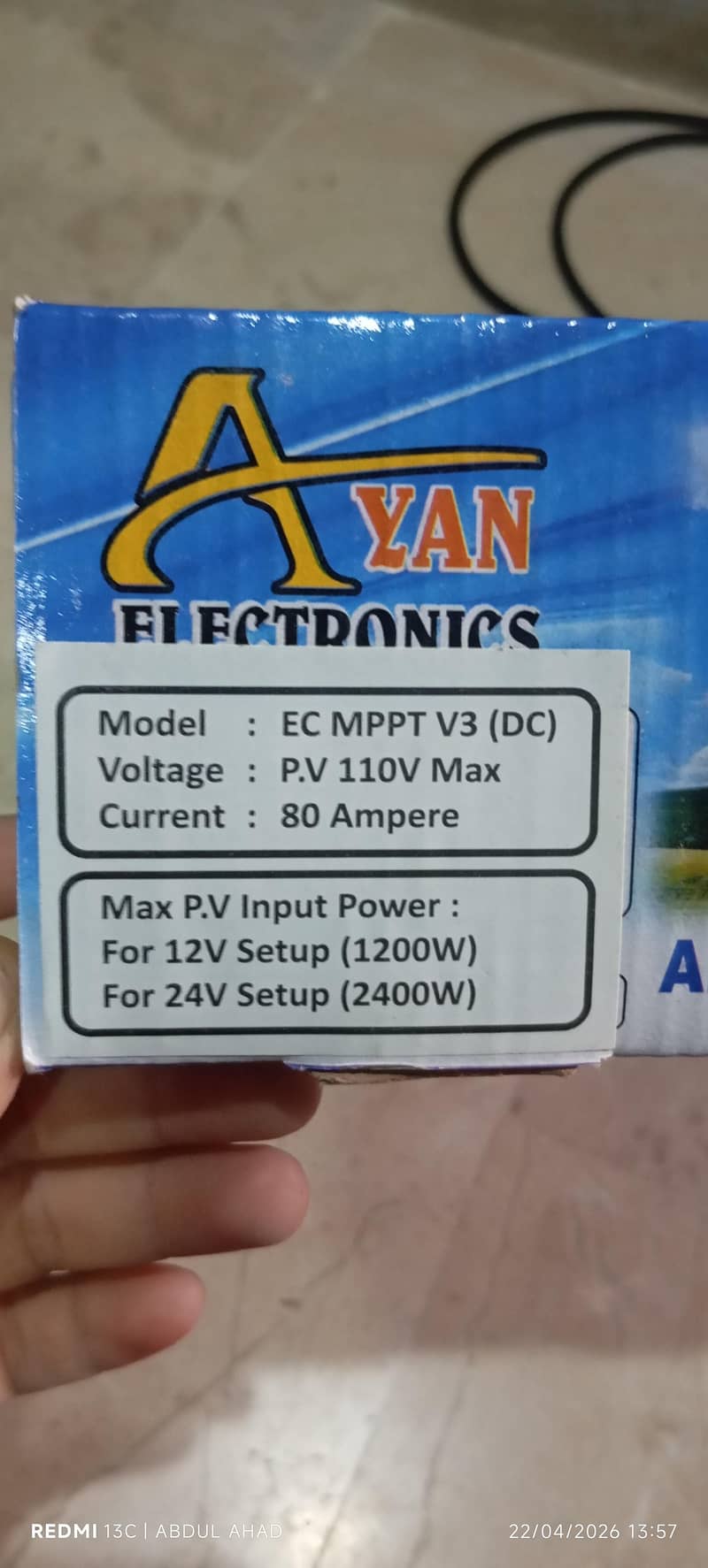 Ayan MPPT Charge Controller 2