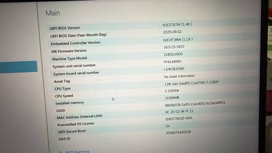 Lenovo ThinkPad T14 (12th Gen Core i7) – For Sale