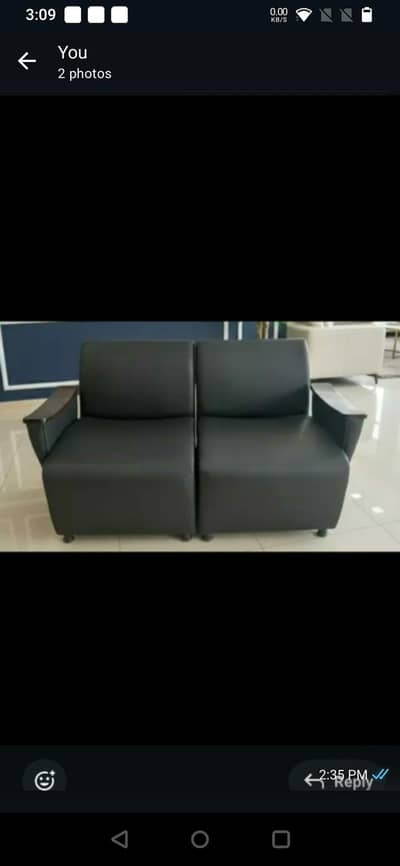 2 seater inthai khubsurat sleek design solid arms sofa chairs