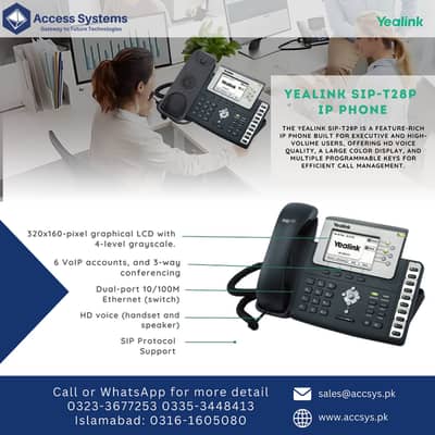 IP Phones | Polycom VVX450 Cisco | Dlink 150SE | Yealink 0335-3448413