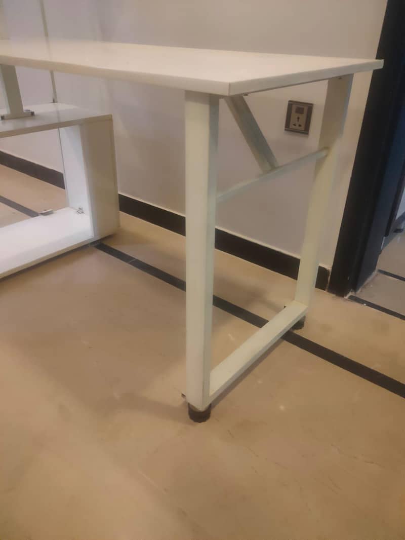 Study table with book shelf and printer space 6