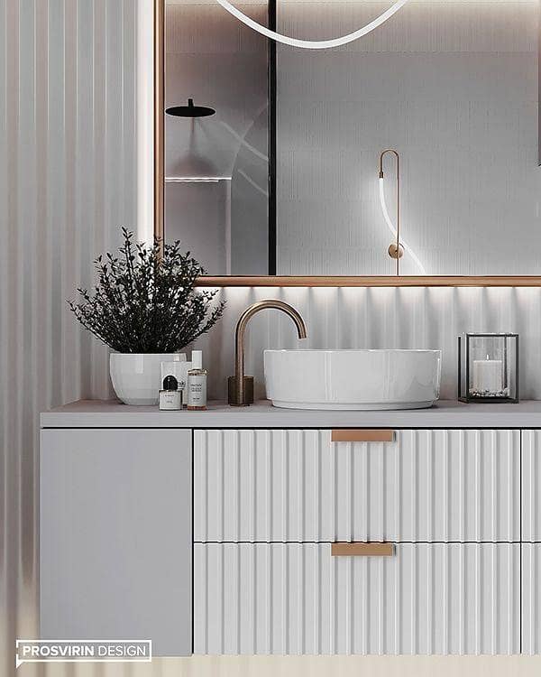 classy baths Tile vanity 16