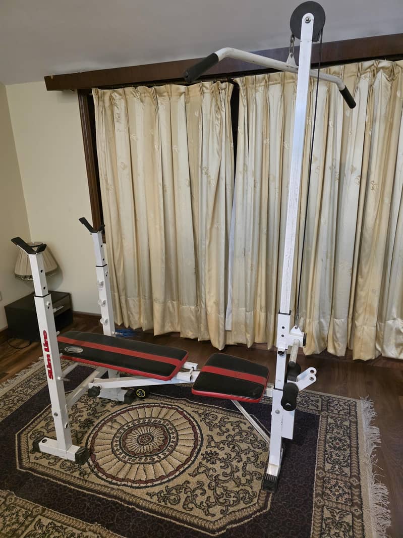 Slimline Bench + Lat Pulldown 0
