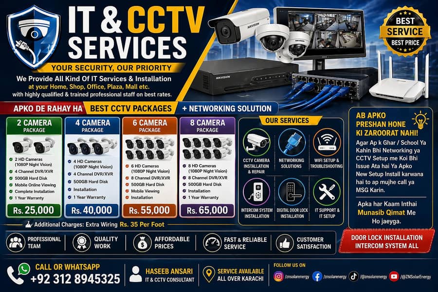 professional CCTV camera installation services 0