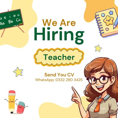Computer Teacher Required (Male/Female) Situated at Garden West