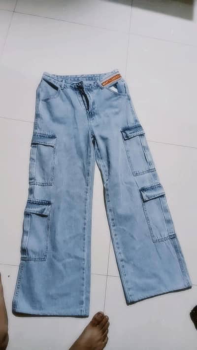 denim baggy cargo