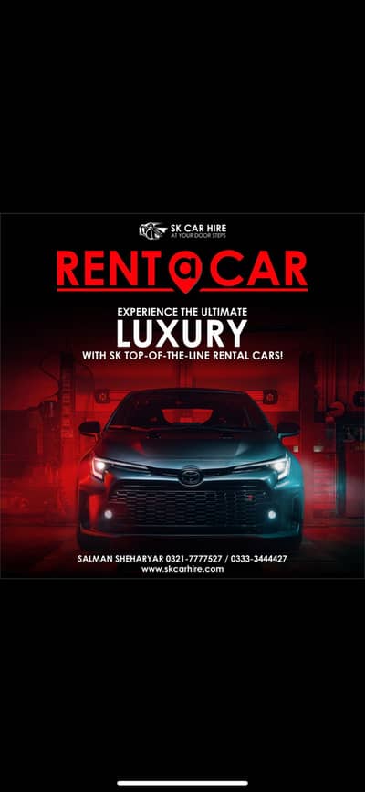 Rent a car in lahore without driver at your doorsteps just a call away