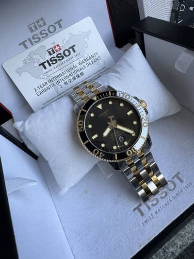 Tissot Seastar 1000 Powermatic 80 Black Dial Mens Watch T1204072205100