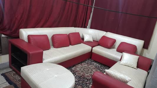 rexcin l shape 7 seter sofa with seeti
