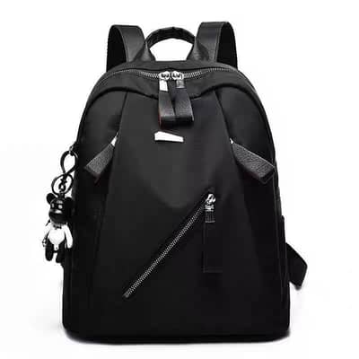 16 inch nylon casual bagpack Red grey women's travel bag Free delivery
