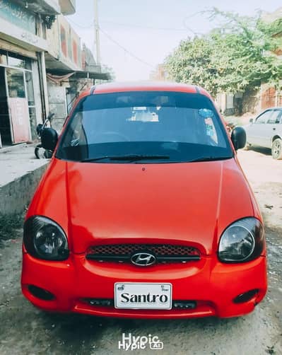 Hyundai Santro Plus, Attractive Red colour, 2000.