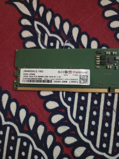 transcend 16gb ddr5 ram only 2month used