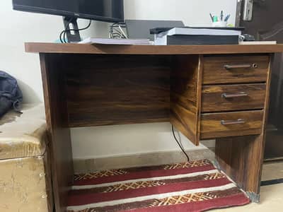 Woodern sheet brown table for office work and study
