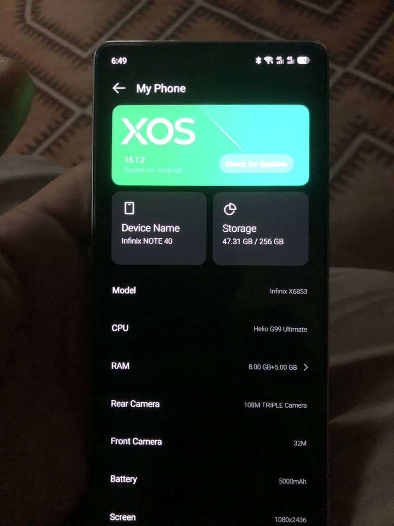 Infinix note 40 1