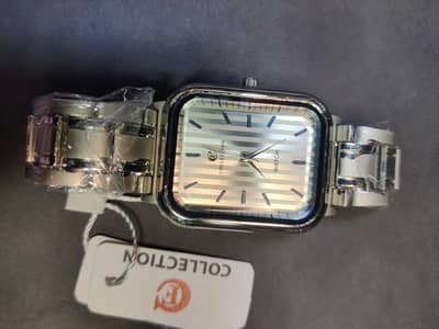 Man silver watch square