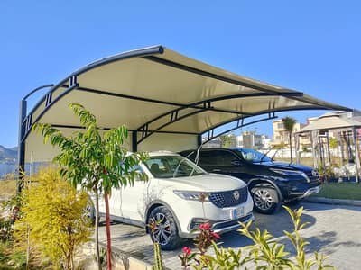Dome shade, Wall mount, Car porch, Awnings, Pyramid tensile hypar shed