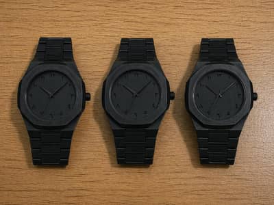 Men's black watch for high Aura