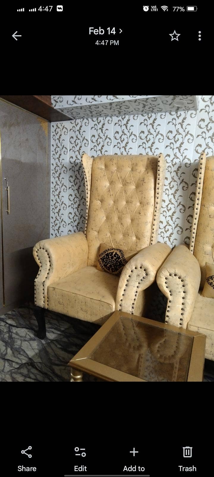 2sofa chair's + table 2