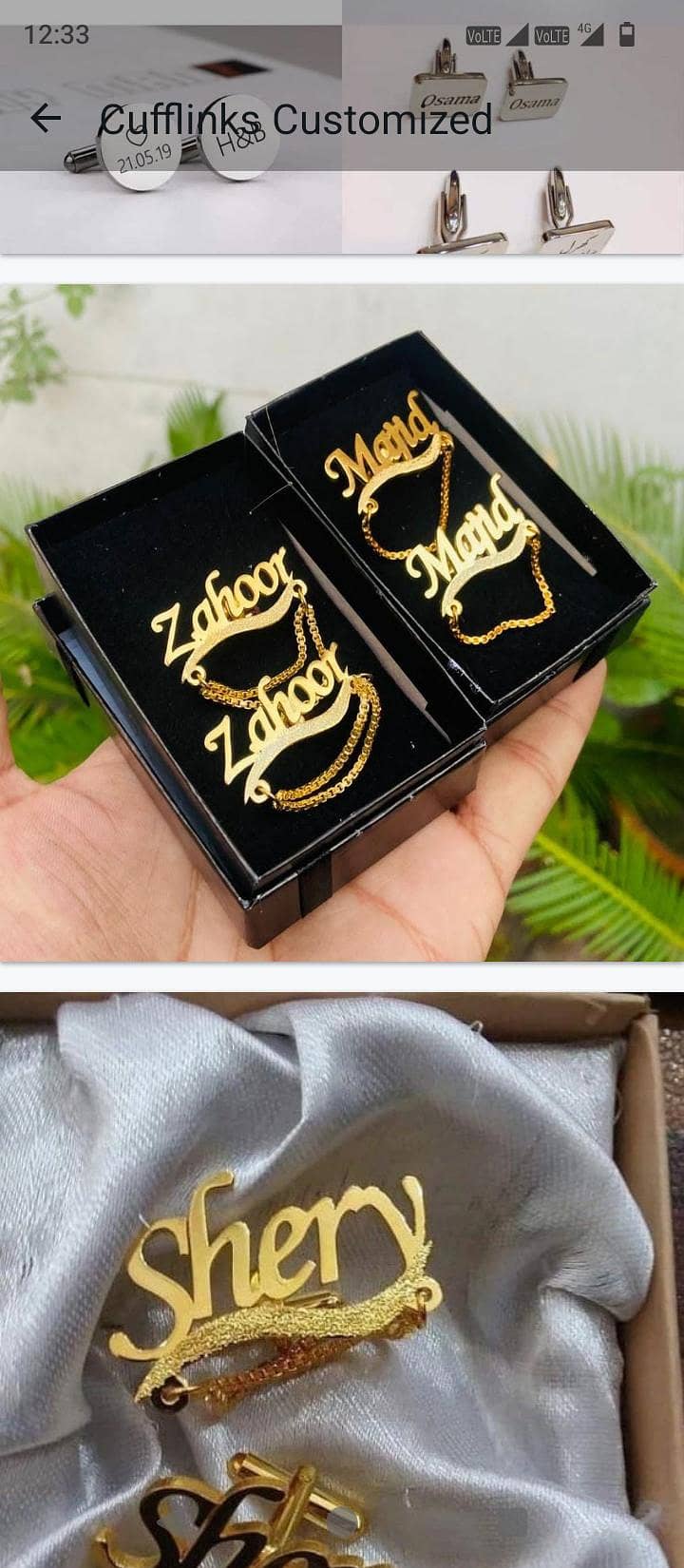 Customized cufflinks 2