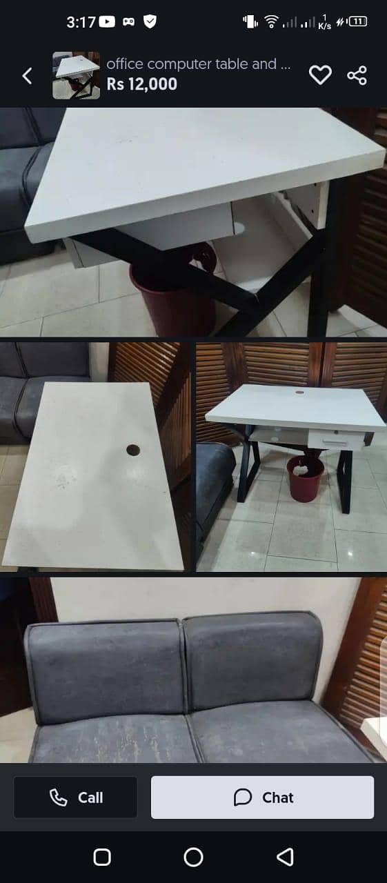 dinning table,computer table and  computer chairs 1
