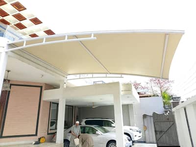 Parking shade for cars / Heat & waterproof shade / Pvc car porch shade