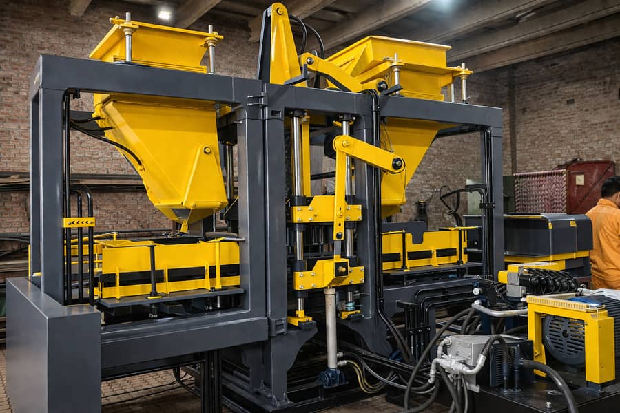 Block Making Machine | Tuff Tile & Paver Tile – Hollow & Solid Block 1