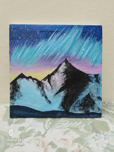 Northern Lights Painting