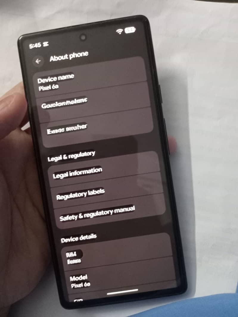 Google pixel 6à 3