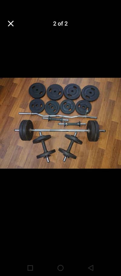 dumbbells rubber coated
