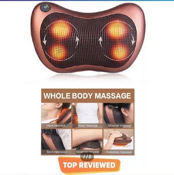 Electric Shiatsu Neck Massager Cushion with Heating - Back Massage Pillow
