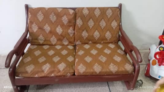 Pure wood 7 seater sofa set for Sale