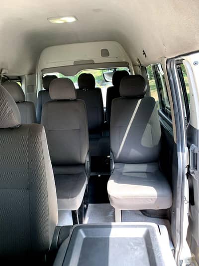 Toyota Hiace Grand Cabin highroof available for booking tour rent