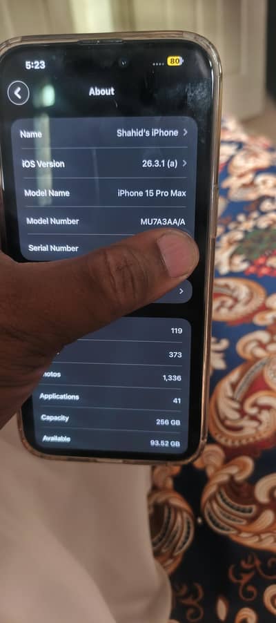 iPhone 15 Pro max 256gb FU