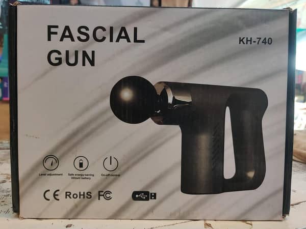Wireless Fascial Gunn Deep Muscle Vibrating Fitness Body Messager with 4 Head USB Charging