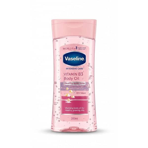 Vaseline Intensive care Vitamin B3 Body Message Oil - 200ml, Healthy even Tone. .