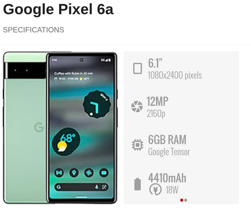 Google pixel 6a 14