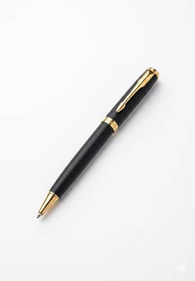 PARKER SONNET  MATTE GOLD BLACK  TRIM BALLPOINT