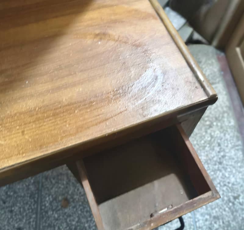 Solid wood, Study Table Bookshelf ( computer table) – Good Condition 2