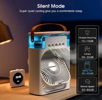 Portable Air Conditioner Fan 3 in 1 Desk Cooling Fan