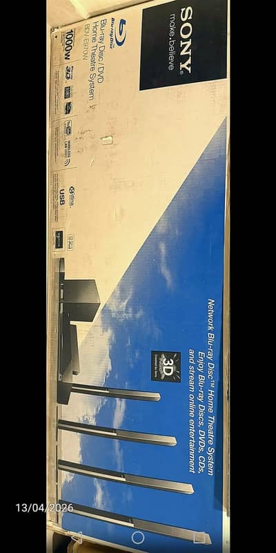Sony 3D Blu Ray 1000 Watt New Box Sealed Pack BDVE970 Home Theatre 5.1