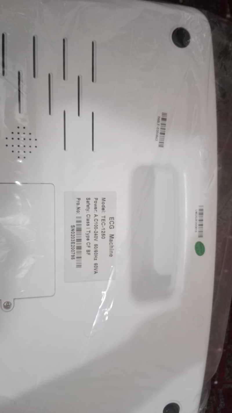 ECG MACHINE TEC-1250 touch screen 4