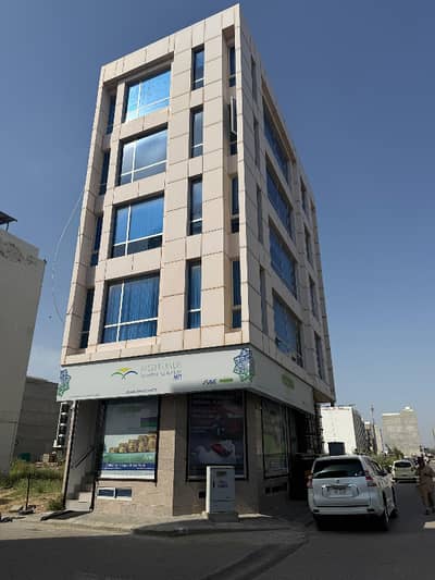 Premium 3-Side Corner Bank Rented Building Ground + Basement DHA Phase 8